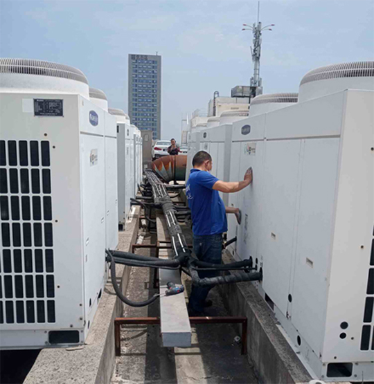 洛南中央空调制热和不制冷系统维修方法